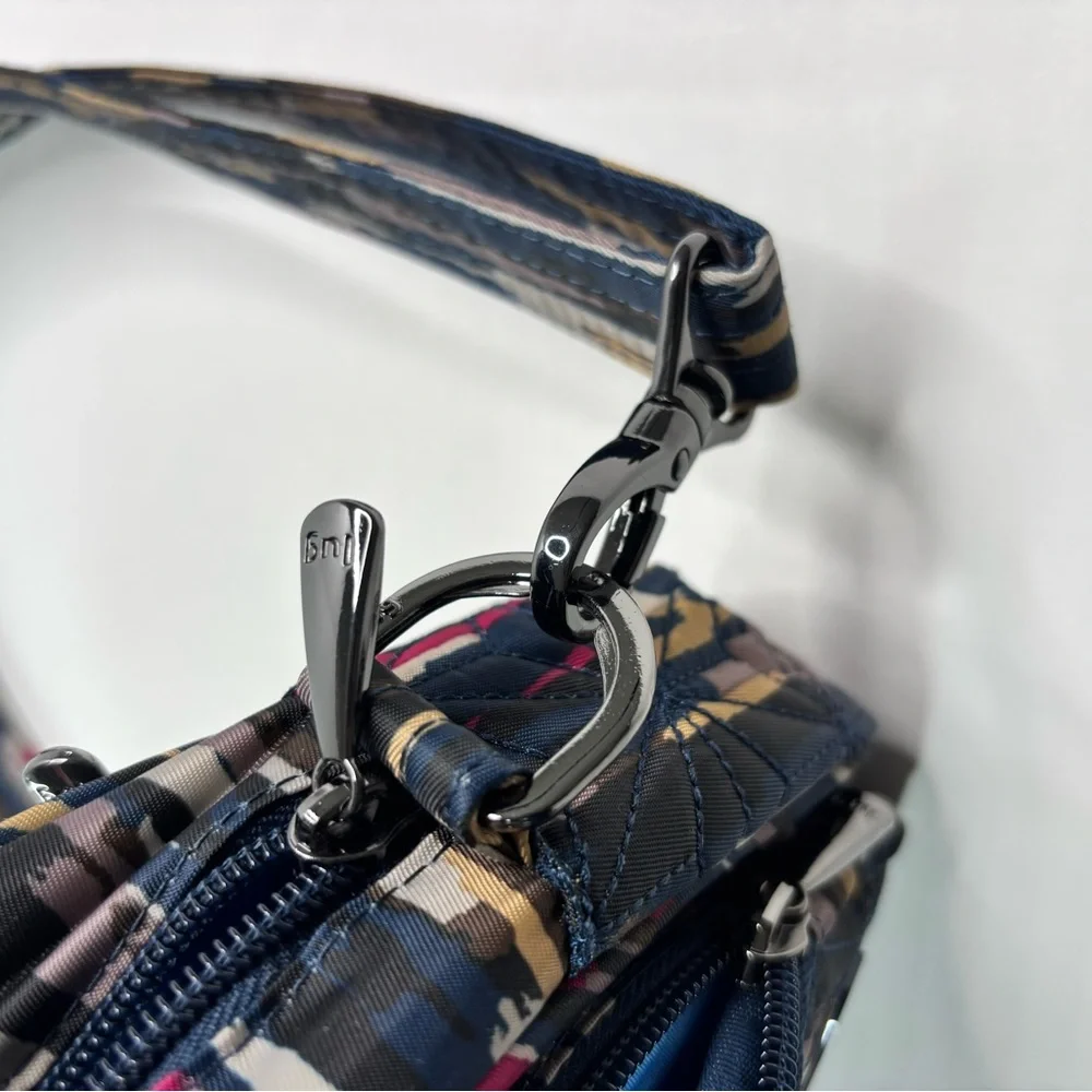 Lug‎ Carousel Convertible Crossbody Belt Bag Riverwalk Purse Multicolor Blue